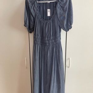 Boho blue maxi dress